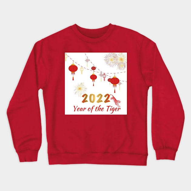 2022 Year of the Tiger Crewneck Sweatshirt by Musings Home Decor